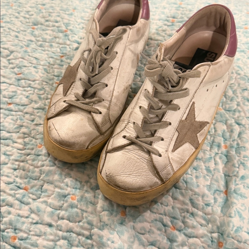 Golden Goose 41 Sneakers Superstar Leather White Lace Up - Picture 9 of 10